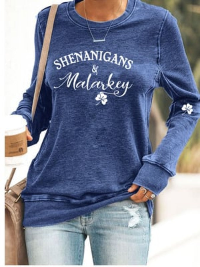 Women's Shenanigans And Malarkey Printed Sweatshirt