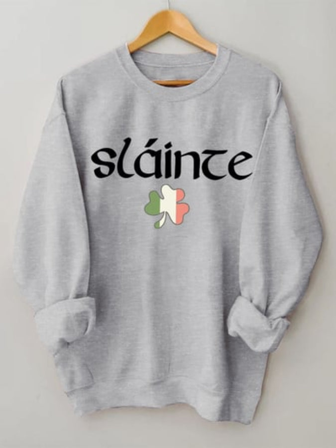 Women's St. Patrick's Day Slaince Print Sweatshirt