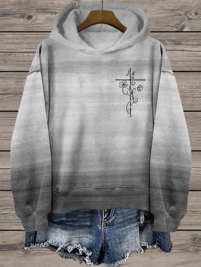 Women's Faith Printed Hooded Sweatshirt