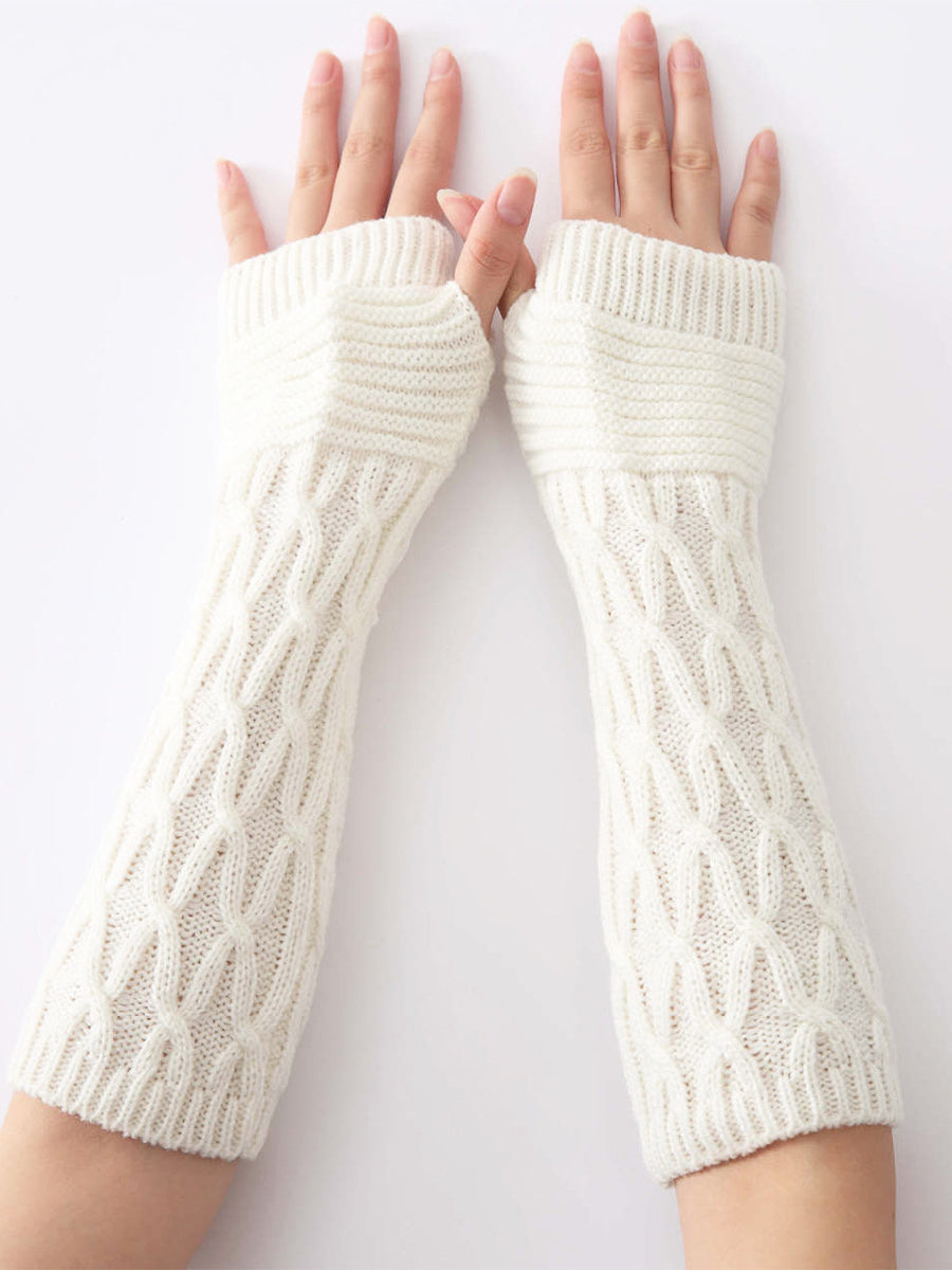 Women's Fashion Knitted Fingerless Sleeve Set