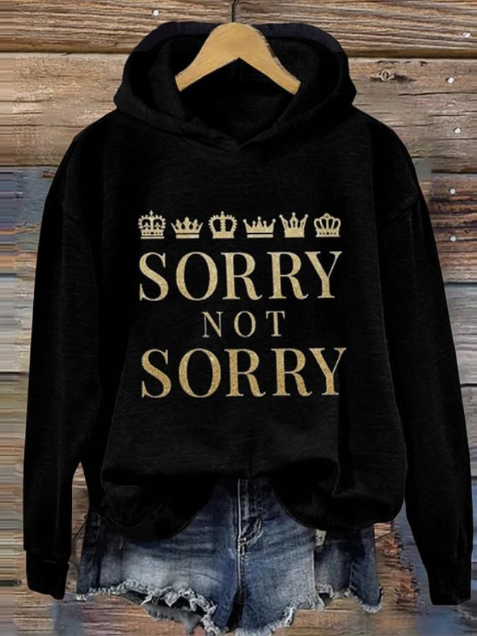 Six Musical Glitter Sorry Not Sorry Herstory Hoodie