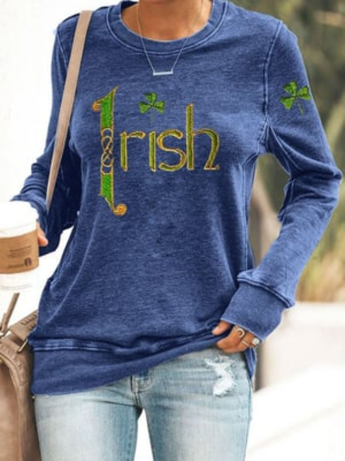 Women's St. Patrick's Day Irish Shamrock Sweatshirt