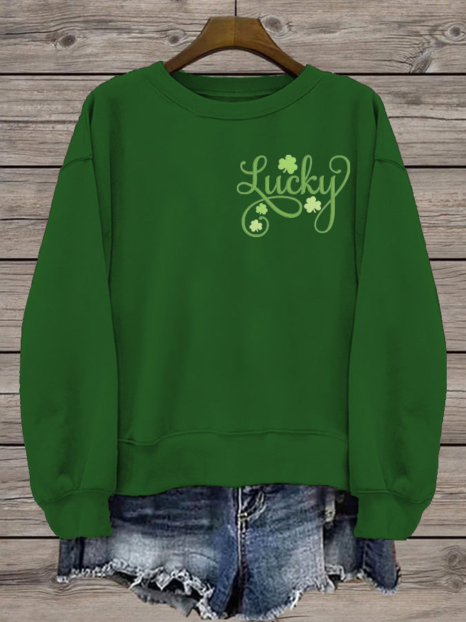 Women's St. Patrick's Day Print Sweatshirt