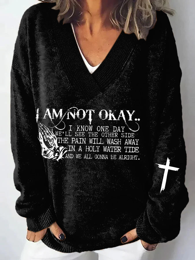 Women's I’m Not Okay Casual Sweater