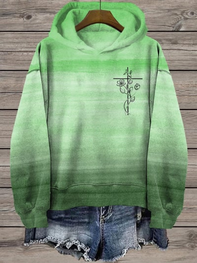 Women's Faith Printed Hooded Sweatshirt