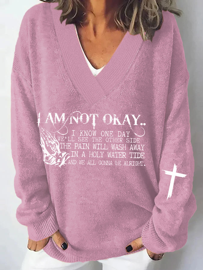 Women's I’m Not Okay Casual Sweater