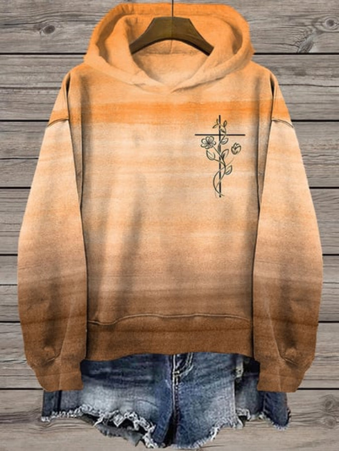 Women's Faith Printed Hooded Sweatshirt