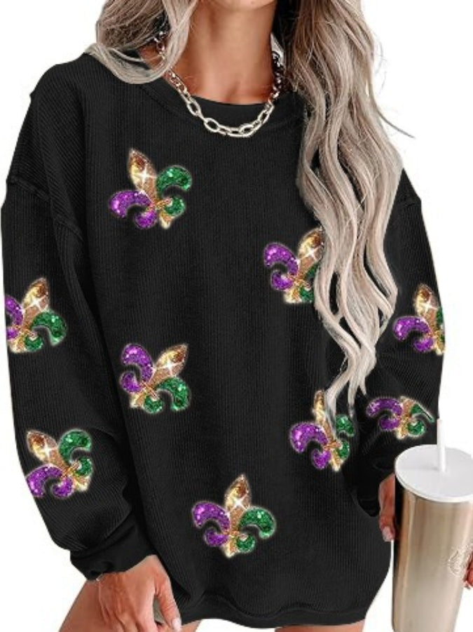 Women's Fashion Round Neck Casual Sweatshirt