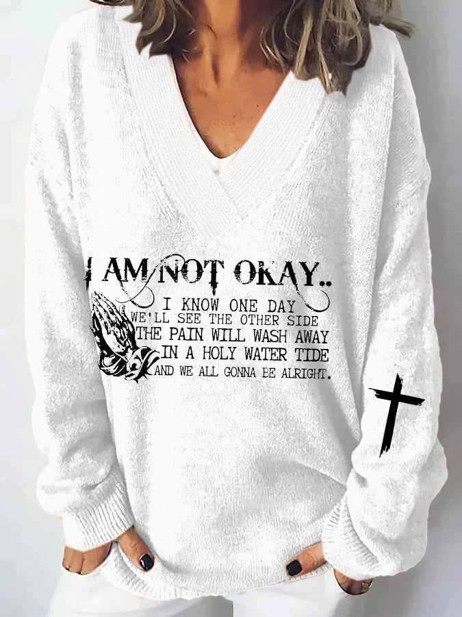 Women's I’m Not Okay Casual Sweater