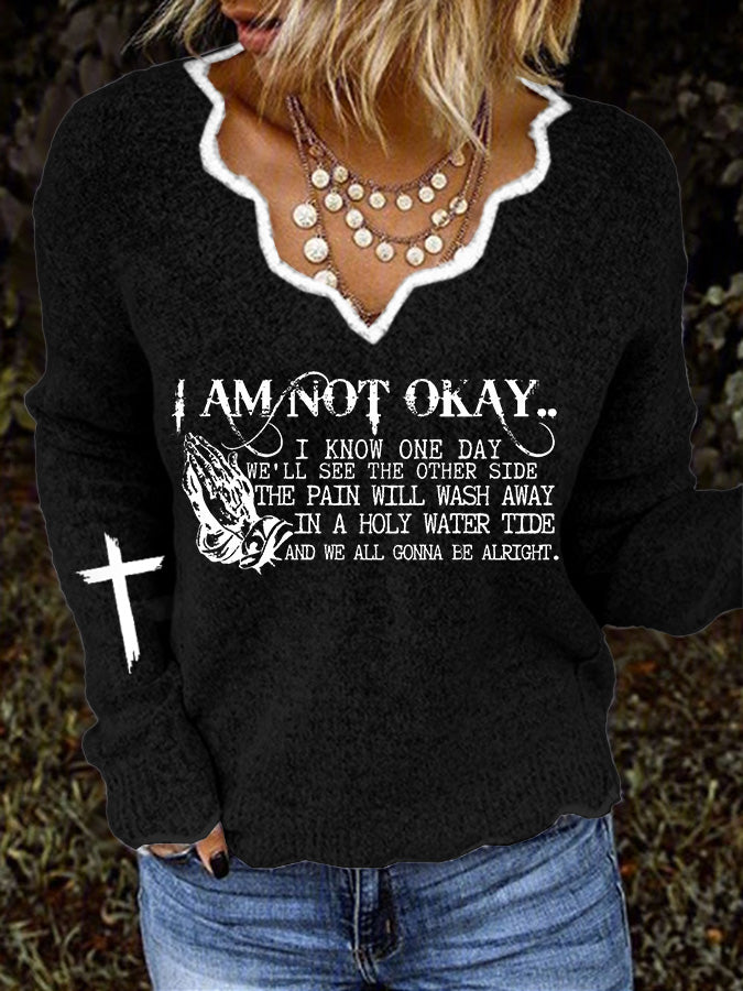 Women's I’m Not Okay Casual Sweater