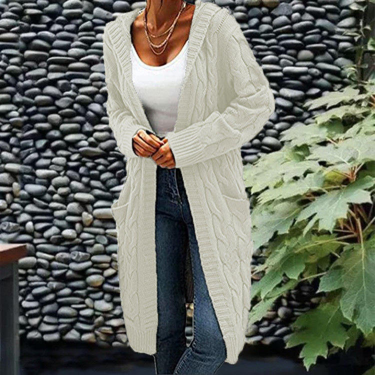 Women's Solid  Long Sleeve Cardigan