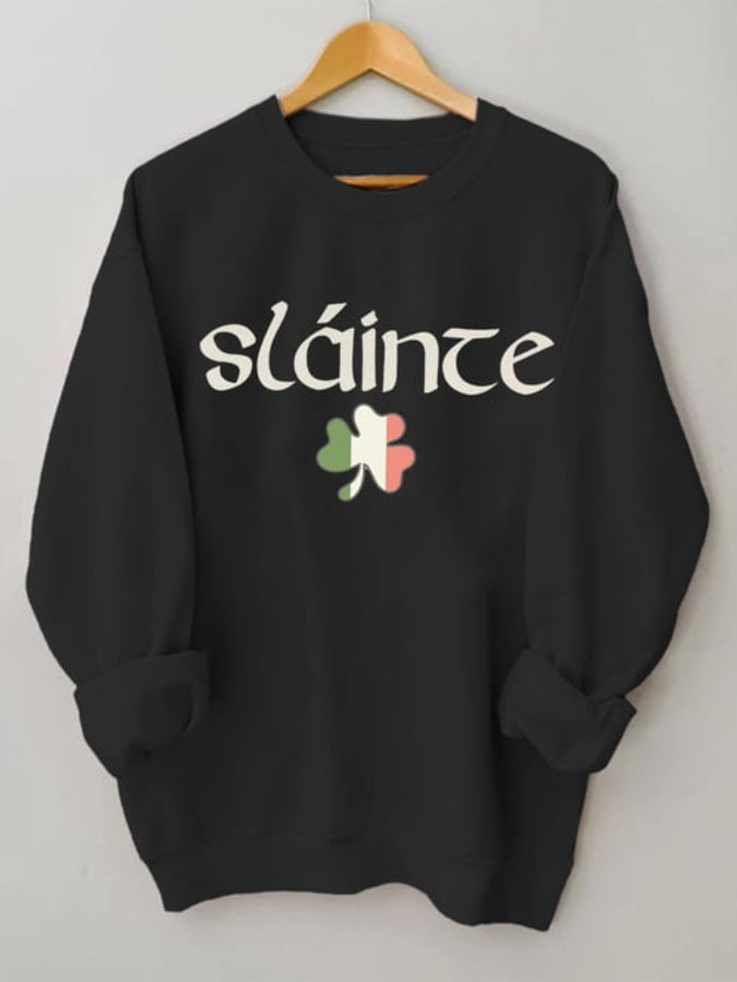 Women's St. Patrick's Day Slaince Print Sweatshirt