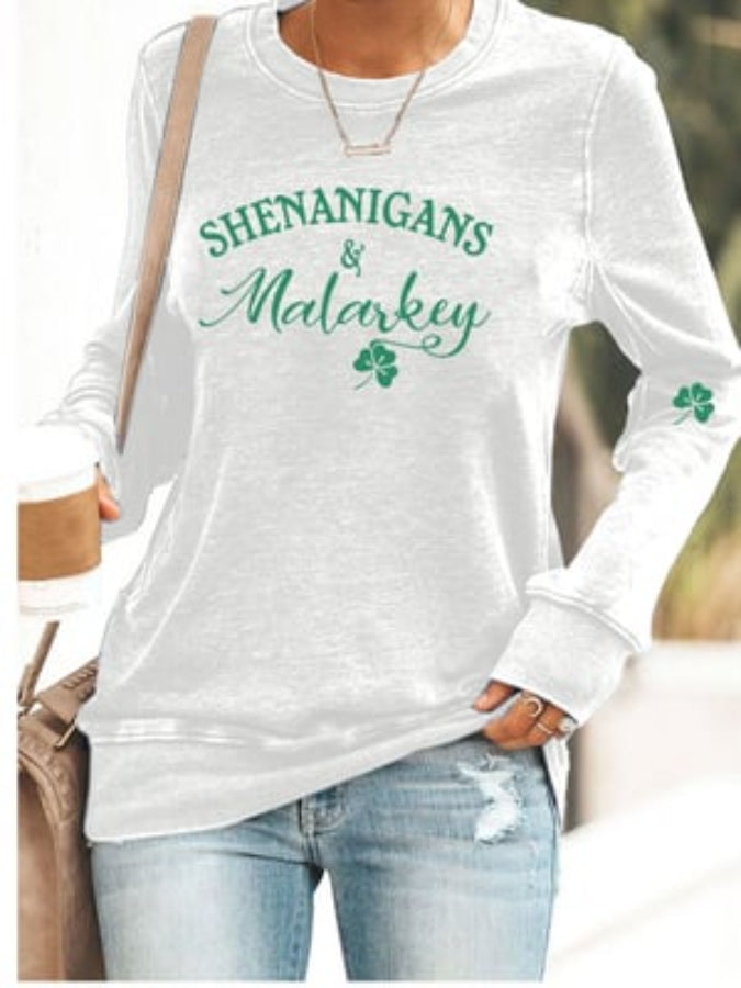 Women's Shenanigans And Malarkey Printed Sweatshirt