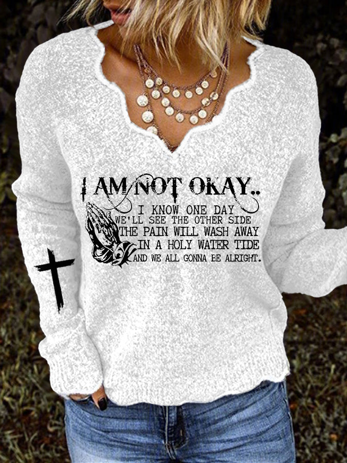 Women's I’m Not Okay Casual Sweater