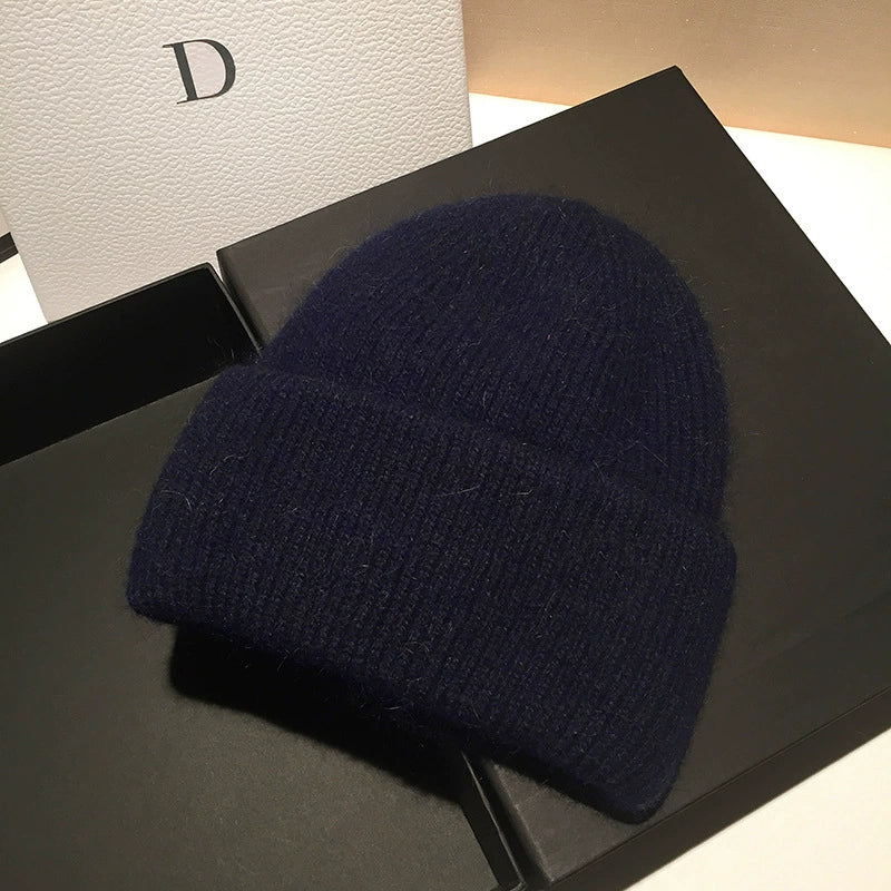 Women's Solid Color Knitted Woolen Hat