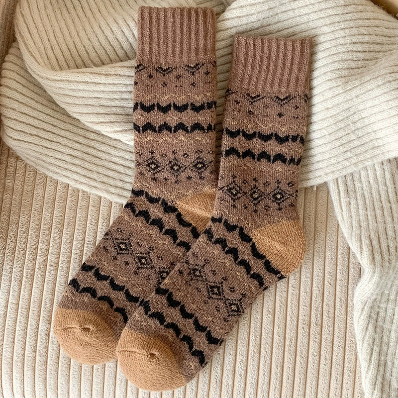 Cold Resistant and Warm Mid Tube Socks