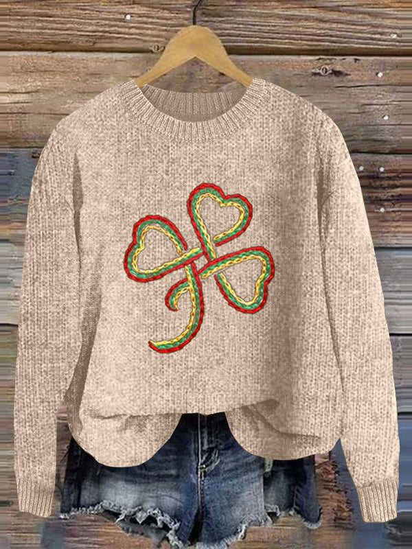 Women's St. Patrick’s Day Print Casual Sweater