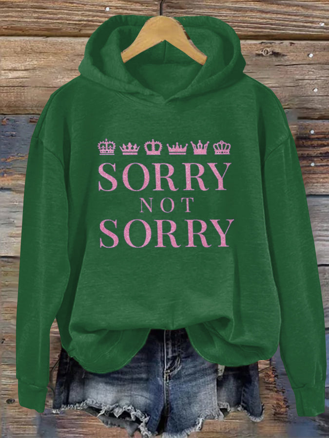 Six Musical Glitter Sorry Not Sorry Herstory Hoodie