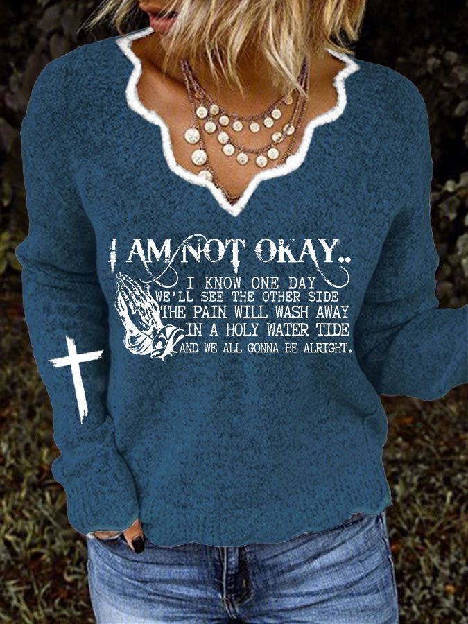 Women's I’m Not Okay Casual Sweater