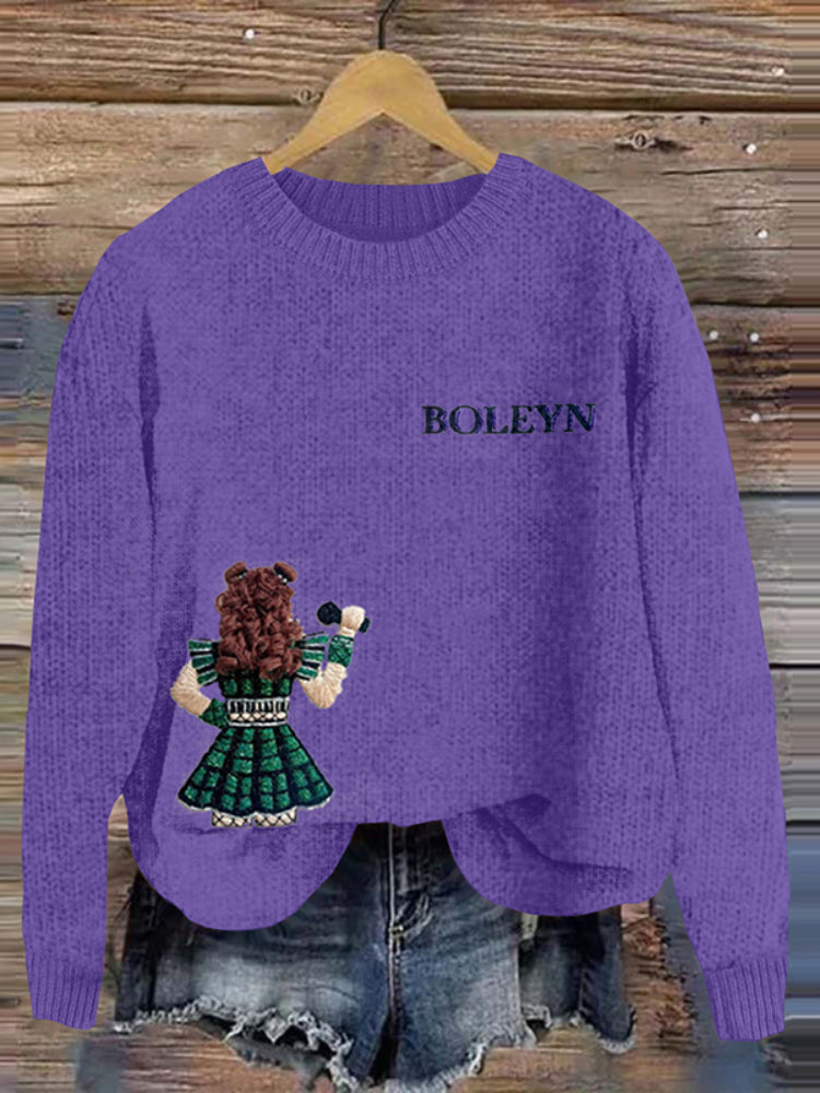 Six The Musical Boleyn Character Inspired Embroidered Sweater