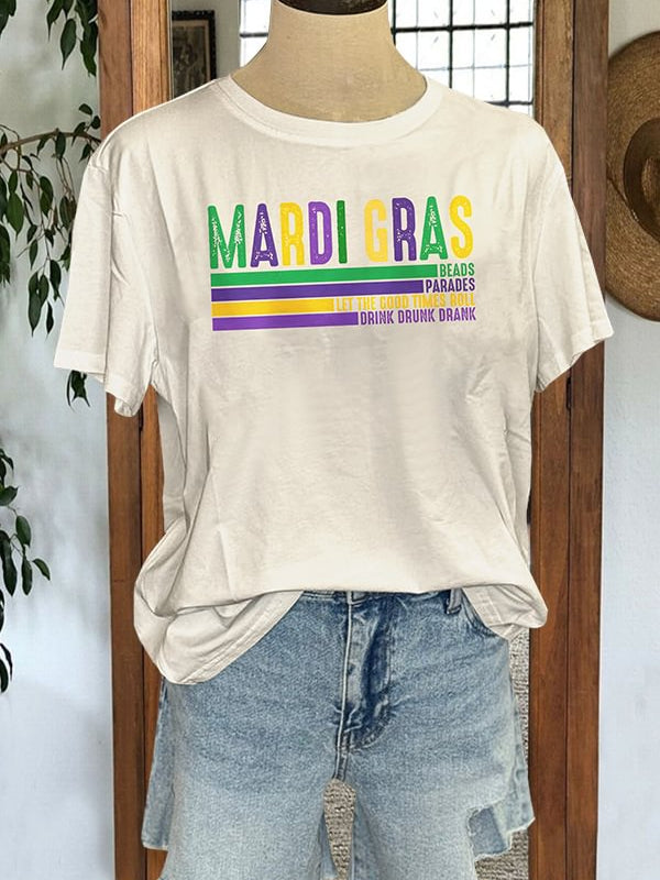 Women's Retro Mardi Gras T-shirt