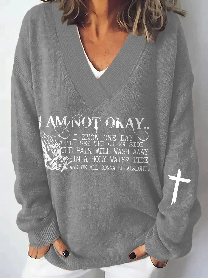 Women's I’m Not Okay Casual Sweater