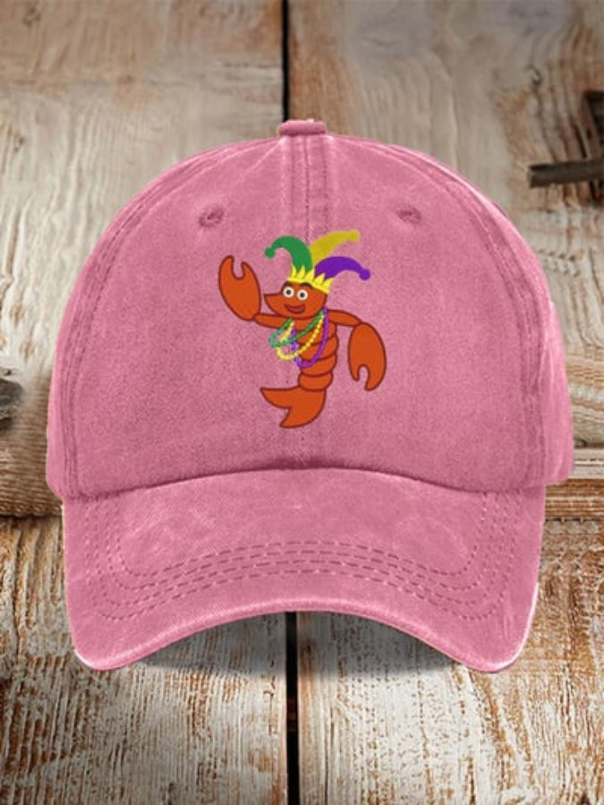 Unisex Distressed Cotton Mardi Gras Hat