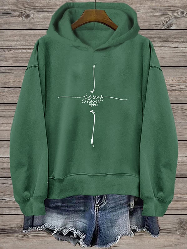 Women's Faith Heat Transfer Hooded Sweatshirt