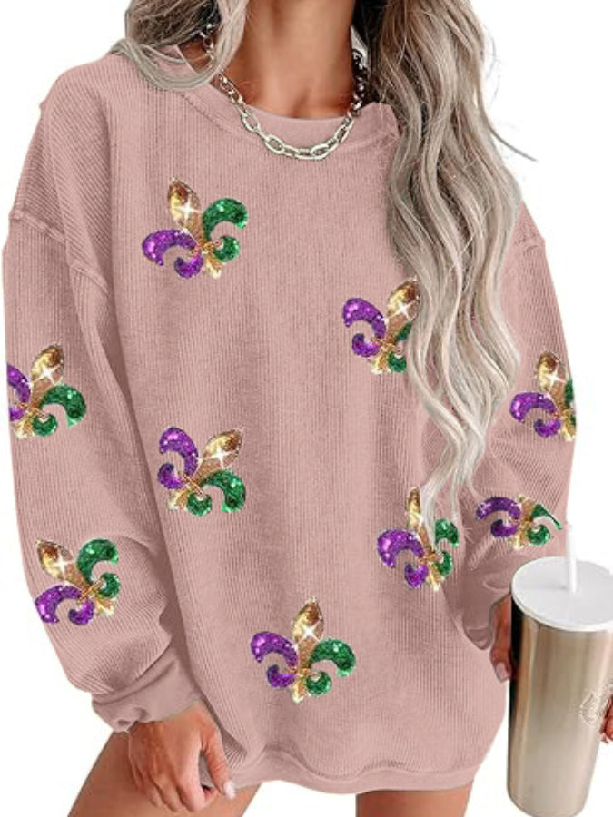 Women's Fashion Round Neck Casual Sweatshirt