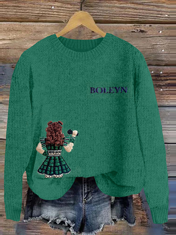 Six The Musical Boleyn Character Inspired Embroidered Sweater