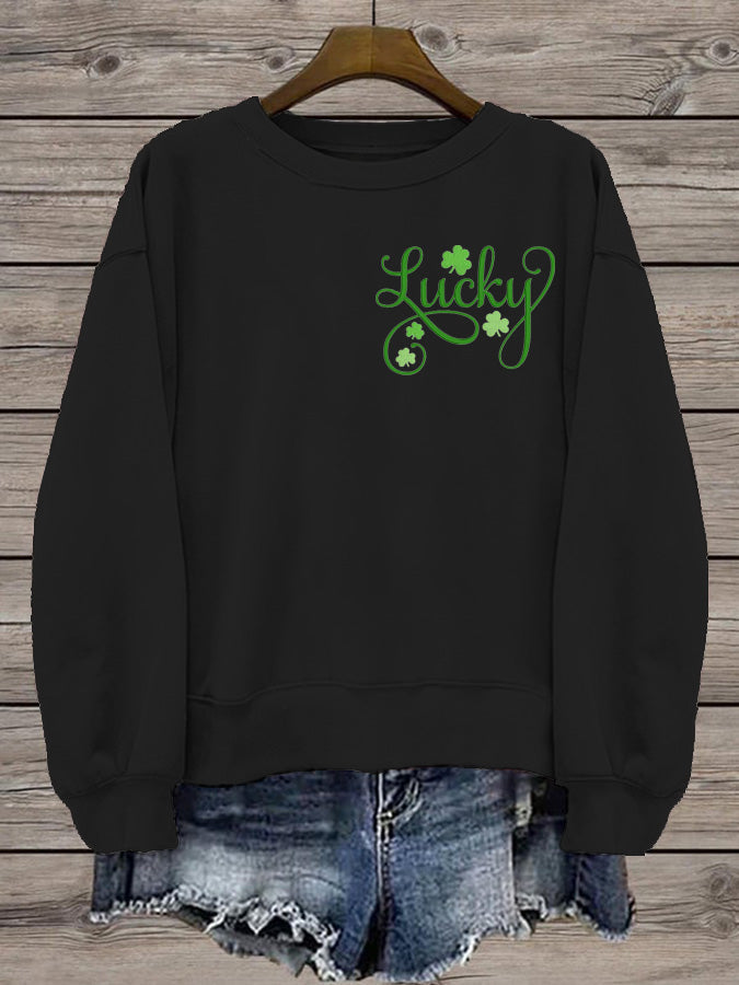 Women's St. Patrick's Day Print Sweatshirt