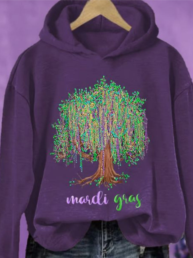 Women's Print Casual Hoodie Sweatshirt